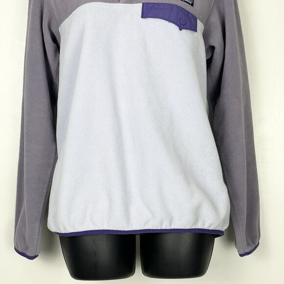Patagonia Women’s Synchilla Snap T Fleece Pullover Size S Purple Lilac - Picture 7 of 15